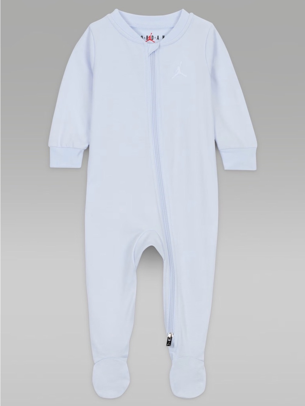 Jordan Baby Light Blue Footed One-Piece with Zipper Size 6 months NWT
